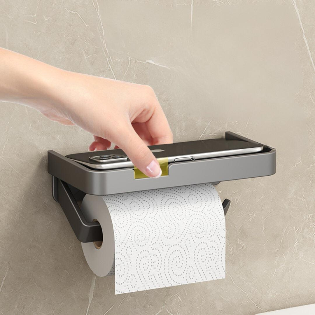 EleganceHold - Porta Papel Higiênico com Suporte