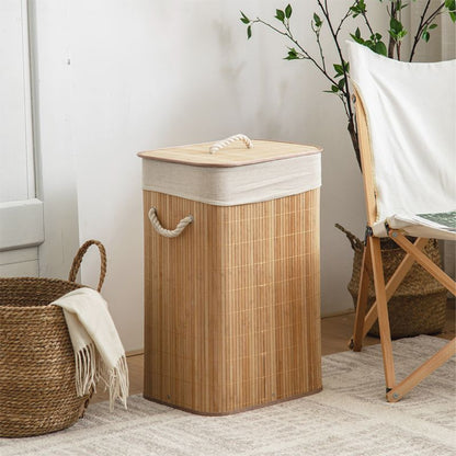 EcoStyle - Cesto de Bambu Dobrável